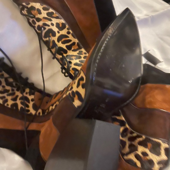 Coach Suede Animal Print Boots Size 8 Brand new - Picture 5 of 5